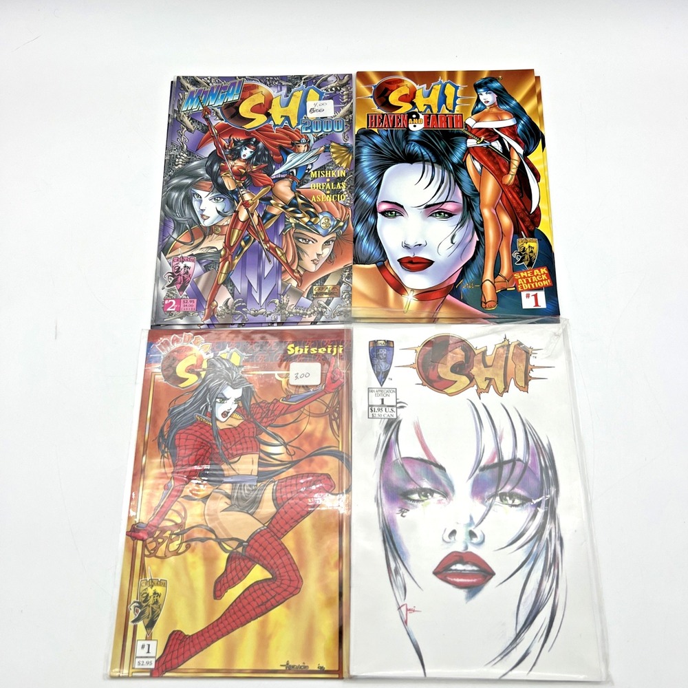 Shi Comic Lot (4 Issues) – #1 Variants & Specials – Crusade Comics Billy Tucci